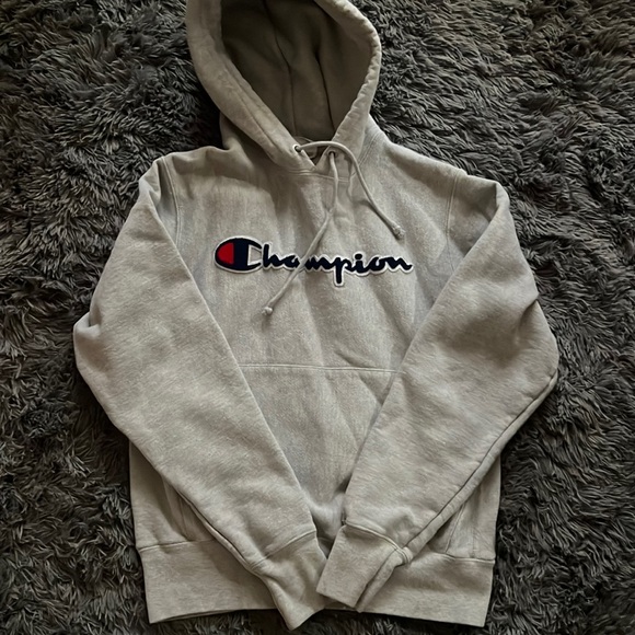 Champion Tops - Champion hoodie grey🐭